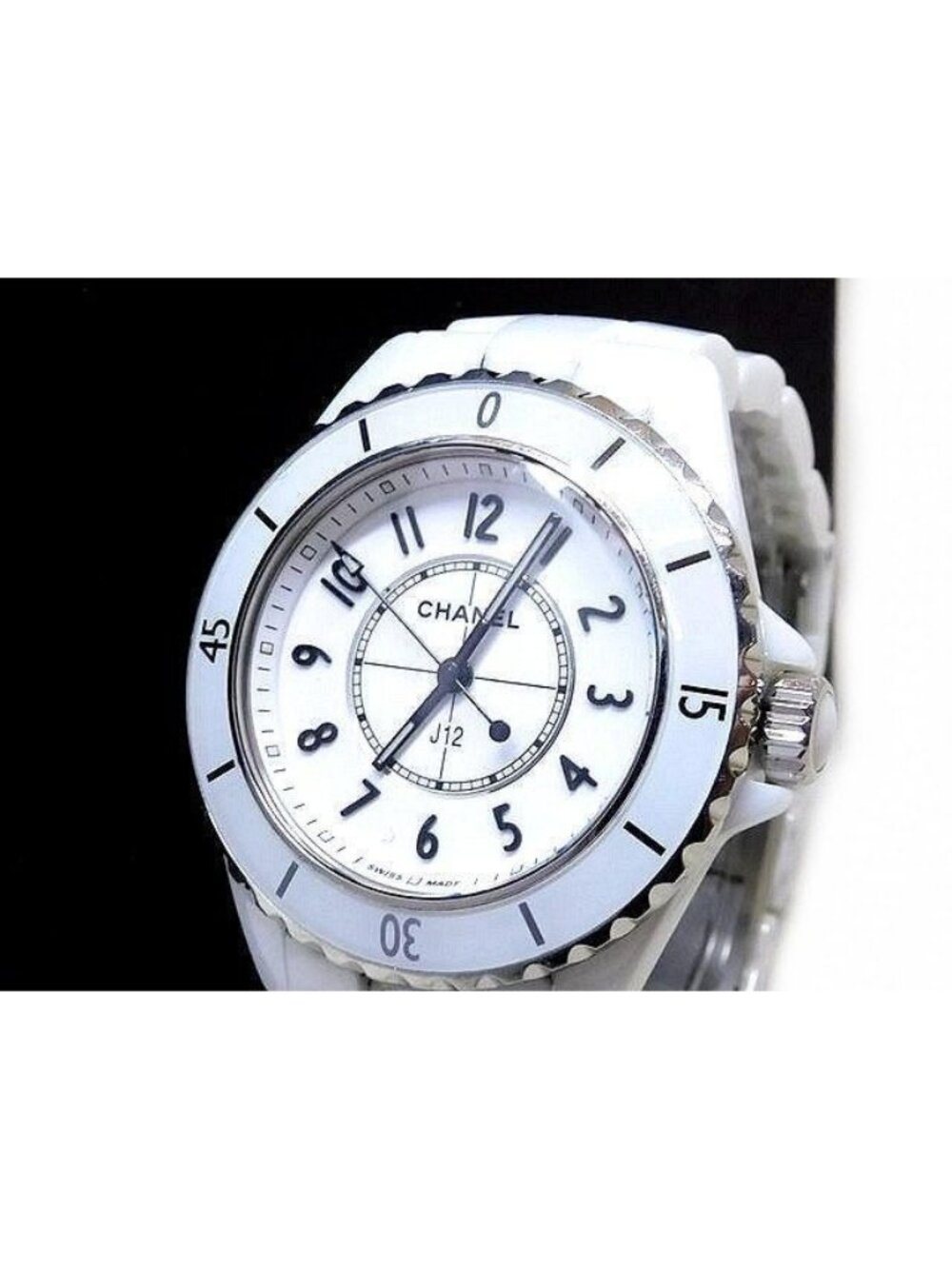 Chanel White Ceramic Watch Quartz